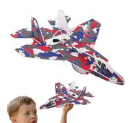 Générique Electric Airplane Toy - Rechargeable Throwing Foam Plane | Glider Plane with Function | Model Airplane Electric Birthday Christmas New Year Gift for 7-14 Years Old Boys Girls Kids Party