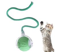 Générique Electric Cat Ball, Automatic Rolling Toy, 16.14x2.17x2.17 inches, Rechargeable Motion Ball with Tail Rope, Interactive Pet Trainer for Cats, Kitten Exercise, Indoor Outdoor Play