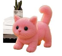 Générique Electric Cat Plush Toy - 19x11x17cm Realistic Interactive Plush, Soft Cute Stuffed Animal, Fun Play Accessory for Kids Home, Offices Girls Boys Daughter Son Valentine Uses