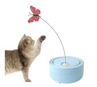 Générique Electric Cat Teaser Wand - USB Rechargeable Interactive Toy for Indoor Kittens | Butterfly Motion Play Stick for Exercise Fun Engagement for Cats Home Entertainment Pet Activity