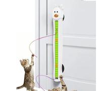Générique Electric Cat Toy - Wall Mounted Flying Rope | Rechargeable Cat Exercise Toys | Automatic Moving Educational Càt Toy, Adjustable Movement Mode, for Bored Kittens Adult Cats Indoor Play