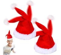 Générique Electric Christmas Hat, Electric Funny Singing and Dancing Christmas Hat with Randomly Swing & Play Songs (2 Pcs)