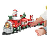 Générique Electric Christmas Train Toy with Track Lights and Sounds | Electric Christmas Train Toy With A Simulated Locomotive Track Light And Sound Effects For Indoor Play Bedroom Living Room