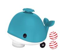Générique Electric Floating Blow Pipe Ball Toy - 14.3x10.3x12cm Whale Floating Ball | ABS Light Music Omnidirectional Moving Toy | Fun Air Blower Play | Kids Pets Indoor Game Gift