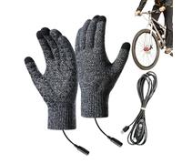 Générique Electric Heating Gloves, Winter Gloves, 8.27x4.33in USB Rechargeable with Screen Touch, 3 Heat Modes, Adjustable Warmth for Sports, Cycling, Outdoor Activities, Men, Women, Teens, Athletes