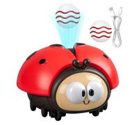Générique Electric Ladybug Suspended Ball Toy, Interactive Play Ladybug Suspended Ball Toy USB Charging with 2 Balls Sensory Toys (Red)