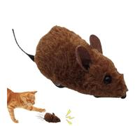Générique Electric Mice Cat Toy, Automatic Squeaky Interactive Kitten Toys, Moving Toy with Sound for Indoor Cats Exercise, Sturdy Boredom and Hunting Stimulation, Gray, 15x4.5cm