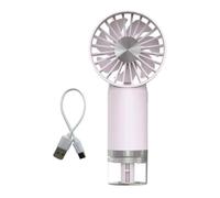 Générique Electric Mist Fan Low Noise, Lightweight Summer Device with Spray | Portable Electric Handheld Fan for Summer Outdoor Beach Office Sports Concert Travel Patio Park Hot Weather