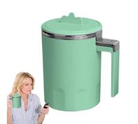 Générique Electric Mixing Mug, 5.71x4.72x3.54 Inches Auto Stirring Cup, Portable Travel Blender with Rotating Function, Self-Stirring Mug for Home, Drinks, Spill-Resistant Lid