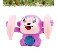 Générique Electric Monkey Toy - ABS 13x8x9cm | Flipping Dancing Monkey, Musical Rolling Toy | Voice-Control Talking 360° Tumbling Monkeys Gift for Fun Play Interactive