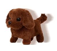 Générique Electric Plush | Cute Soft Realistic Soothing | Tail Wagging Electric Kids Toy,for Living Room Bedroom Dorm Travel Apartment Boy Features Tasteful Packaging, Positions Girls Teens Children