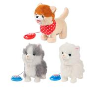 Générique Electric Plush Dog | Tail Wagging Singing Companion Animal | Interactive Electronic Pet Plush Toy | for Kids Boys Girls Children Birthday Holiday Christmas