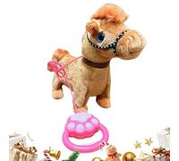 Générique Electric Plush Horse | Soothing Educational Interactive,Walking Horsse | Children Tail Wagging Singing Horses Toy for Living Room Bedroom Travel Apartment Boys Girls Over 3 Years Old