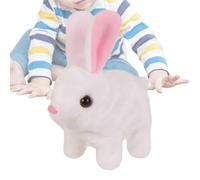Générique Electric Rabbit, Bunny Stuffed Animal, 9.45x3.74x3.15 inches Interactive Plush, Realistic Entertainment Movement, Soft Texture, Pet Toys for Kids, Family and Birthday Gift