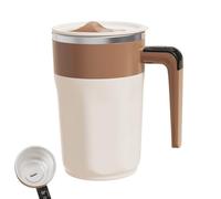 Générique Electric Travel Mugs - Portable Automatic Stirring Mug ¦ 400ml Stirring Mug for Hot Chocolate, Stainless Steel Coffee Mixing Mugs, Milk Travels Cup, Coffee Travel Cups for Daily Beverage