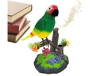 Générique Electric Voice Parrot - Talking Electronic Bird, Realistic Parrot Motion Sensor, Chirping Toy | Interactive Figurine for Kids Boys Girls Adults Home Desk Room Den Office, 1*Set