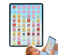 Générique Electronic Learning Tablet - 8 inches Smart Early Education Toy for, Interactive Alphabet and Number Games for Kids, Fun Learning Device, Multicolor, Home Activity Use