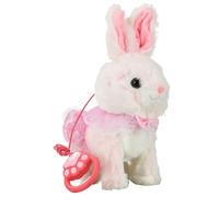 Générique Electronic Pet Bunny - Interactive Plush Rabbit | 30x20x10cm Moving Bunny with Sounds Lights, Plush Fabric Soft with Touch Sensors, Bedroom Nursery Travel Toys