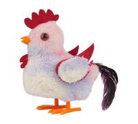 Générique Electronic Walking Chicken Toy, Plush Chickens Plaything, 9.84x3.54x6.1 inches Educational Learning Plush Doll, Chirping Stuffed Animal, for Boys Girls Children Kids Toddler