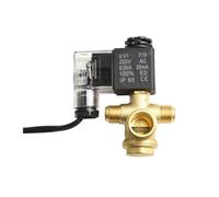 Générique Électrovanne et clapet de contrôle, 2 pièces, silencieux, sans huile, Machine, mise hors tension, d'échappement for pompe à Air, compresseur, outils pneumatiques(E)