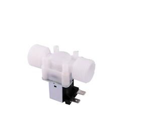 Générique Électrovanne normalement fermée 12V DC/AC 220V, 1/2 "3/4", vanne d'eau en plastique à filetage externe mâle for une pression de 0.02,8 mpa(1/2",12V_NORMALLY CLOSED)