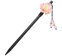 Générique Élégant Accessoire Coiffure Femme Hanfu Épingle à Cheveux Ancienne Handmade Fleur Rose Vintage pour Mariage et Cérémonie