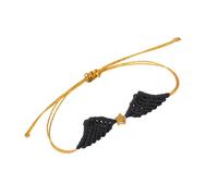 Générique élégant en Forme d ' Aile d ' Ange tressé, fabriqué à la Main, Cordon réglable, Bijoux de Couple, adapté pour Un Anniversaire, Un, Un en Corde tressée à la Main