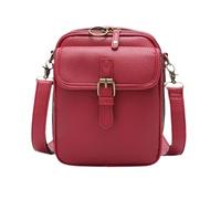 Générique Elegant Leather Messenger Bag, Large Capacity Shoulder Bag, Portable Phone Pouch with Multiple Compartments, Organizer for Essentials Bags with Modern Casual Design Purse for Men, Women