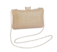 Générique Elegant Rhinestone Clutch - Sparkly Formal Purse | Evening Bag with Chain Handle, Wedding Accessory with Party Use, Prom Handbag, Ceremony Date Engagement Event Purse for Women