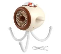 Générique Elektrischer Kinderwagenlüfter | 3 Geschwindigkeiten LED Licht,Handventilator | für Kinder, Erwachsene, Kinderbetreuung, Spaziergänge, Camping, Zuhause, Auto, Reisen, Park,