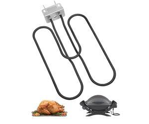 Générique Élément de Chauffage de Remplacement 66631/65621, Radiant Électrique pour BBQ Weber Q140 Q1400 SUS840, Tube Brûleur pour Gril, pour Weber 66631, 80342, 80343, 65620, Résistance Chauffante
