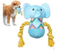 Générique Éléphant en Peluche | Jouet Chien Éléphant en Peluche | à Mâchonner Interactive pour Chiot Lutte Contre l'Ennui à la Maison et en Voyage