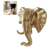 Générique Elephant Key Holder,Elephant Head Shaped Coat Hat Wall Hook,Vintage Rustic Decorative Wall Hooks,Animal Shaped Heavy Duty Hanger,for Kitchen,Bedroom,Entryway,Hallway,Home Decor