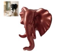 Générique Elephant Key Holder,Elephant Head Shaped Coat Hat Wall Hook,Vintage Rustic Decorative Wall Hooks,Animal Shaped Heavy Duty Hanger,for Kitchen,Bedroom,Entryway,Hallway,Home Decor