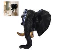 Générique Elephant Key Holder,Elephant Head Shaped Coat Hat Wall Hook,Vintage Rustic Decorative Wall Hooks,Animal Shaped Heavy Duty Hanger,for Kitchen,Bedroom,Entryway,Hallway,Home Decor