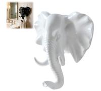 Générique Elephant Key Holder,Elephant Head Shaped Coat Hat Wall Hook,Vintage Rustic Decorative Wall Hooks,Animal Shaped Heavy Duty Hanger,for Kitchen,Bedroom,Entryway,Hallway,Home Decor