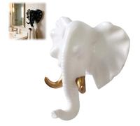 Générique Elephant Key Holder,Elephant Head Shaped Coat Hat Wall Hook,Vintage Rustic Decorative Wall Hooks,Animal Shaped Heavy Duty Hanger,for Kitchen,Bedroom,Entryway,Hallway,Home Decor