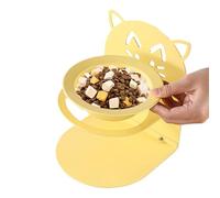 Générique Elevated Cat, Ergonomic Feeder, Removable Base, Raised Tilted Bowl, Non Slip Portable Dish for Travel, Apartment, Car, Home, Outdoor Use, Anti-Vomit Design, Mealtime Solution