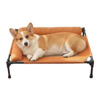 Générique Elevated Dog Bed - Dog Cot Bed with Bolsters | Breathable Lounge Couch with Non-Slip Base Pet Beds for Home Living Room Apartment Dorm Patio Balcony Porch