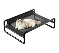 Générique Elevated Dog Bed - Raised Pet Hammock for Comfortable Resting | Mesh Fabric with Quick Dry Breathable, Indoor Outdoor Sleeping for Small Medium Large Dogs Cats Camping, 61x46x2 1cm