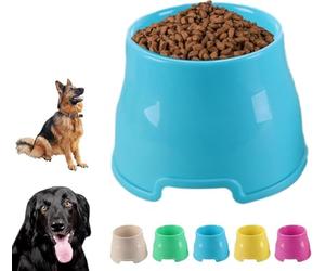 Générique Elevated Dog Bowl with Long Ears, Non-Slip Food and Water Bowl for Small, Medium and Large Dogs (S M L)