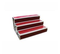 Générique Élévateurs de chœur Pliables, Plateforme de scène métallique antidérapante, Portable, à Plusieurs Niveaux, réglables et Pliables - Échelle de scène pour événements, Spectacles et Discours -