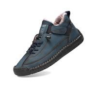 Générique Elira Confortables ergonomiques Soutien Semelles orthopédiques Bande élastique Ajustable randonnée Camping Conduite Hommes Chaussures décontractées (Blue, 37)