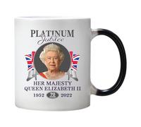 Générique Elizabeth II | Ricordo Jubilee In Porcellana Termosensibile, Design Cromatico Cangiante - Regale Commemorativa Da Collezione Per Amanti Della Storia Casa Ufficio