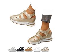 Générique EllaStep Comfort Wedge Sandals, Orthopedic Sandals for women, All-Day Support, Casual Platform Sandals (Gold,43)