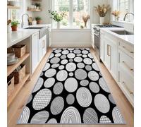 Générique Ellipse Grille Tapis Couloir Lavable en Machine 80x200 cm