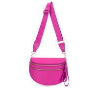 Générique Elysir Crossbody Bag, Black And White Nylon Checkered Crossbody Bum Bag, Spacious Checkered Purse (Deep rose red)