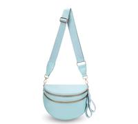 Générique Elysir Crossbody Bag, Black And White Nylon Checkered Crossbody Bum Bag, Spacious Checkered Purse (Sky blue)