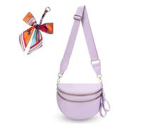 Générique Elysir Crossbody Bag, Elysir Crossbody Bag for Women, Double Pockets With Large Capacity, Adjustable Shoulder Strap (light purple)