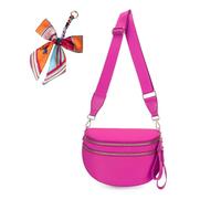 Générique Elysir Crossbody Bag, Elysir Crossbody Bag for Women, Double Pockets With Large Capacity, Adjustable Shoulder Strap (rose red)